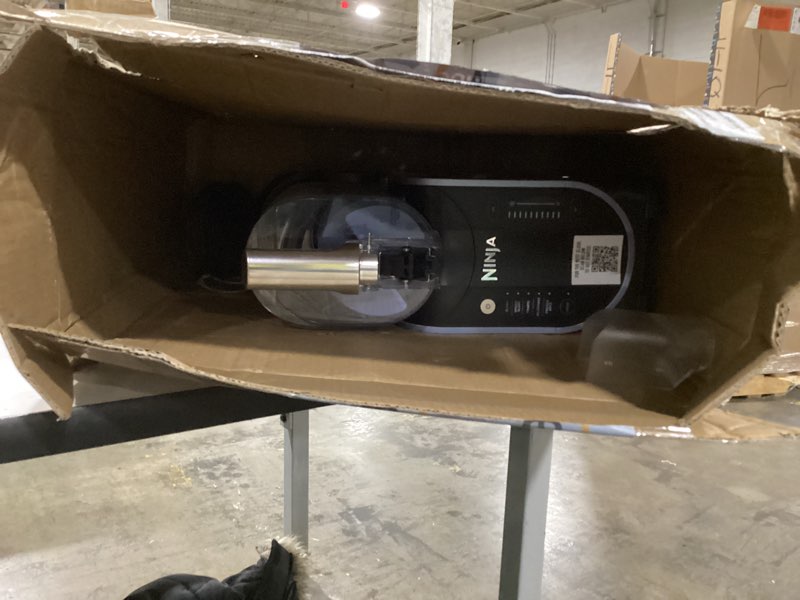 Condition photo showing As Is for Ninja SLUSHi with RapidChill Technology, 88 oz. Frozen Drink & Slushie Machine, 5 Preset Programs, Margaritas, Frappés, and More, Premium Accents, Black, FS301