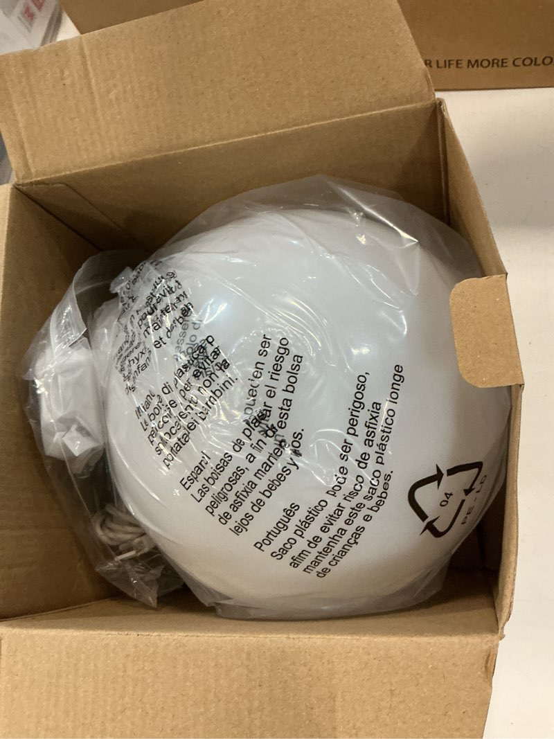 Condition photo showing Good Condition for mr.go 8-inch ultra-fun led glowing ball light w/remote, rgb color changing globe mood lamp, 16 colors 8 brightness 4 lighting modes, waterproof, rechargeable & ac adapter power, stunning light orb ball 8"