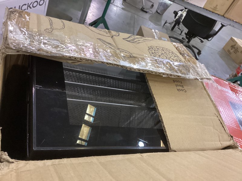 Condition photo showing As Is for Elite Gourmet Food Dehydrator, Stainless Steel Trays Food Dehydrator, Adjustable Temperature Controls, Jerky Herbs Fruit Veggies Snacks, Black, 4 Trays (EFD308#)