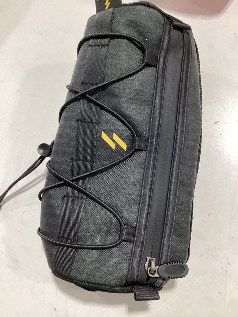 Condition photo showing Good Condition for rockbros bike handlebar bag small bicycle handle bar bag handy front bike bags handlebar storage pouch pack with shoulder strap little mountain road bike barrel bag black