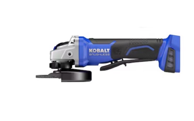 kobalt 5-in 24-volt paddle switch brushless cordless angle grinder item #790025 | model #kag 424b-03