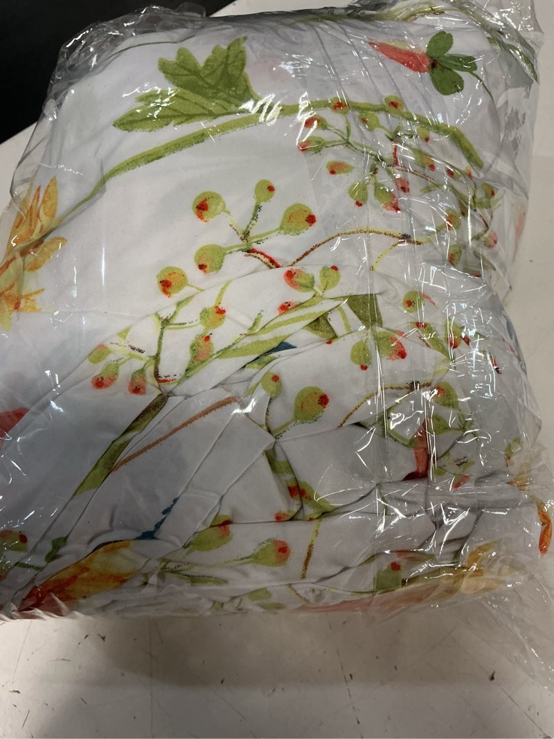 Condition photo showing Good Condition for jsd yellow floral duvet cover set king size, 3 piece spring printed microfiber comforter covers zipper closure yellow floral king