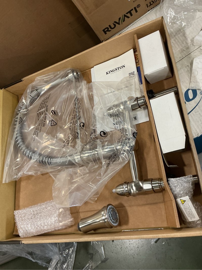 Condition photo showing Good Condition for  Similar Kingston Brass KS1271ALBS Heritage Bridge Kitchen Faucet, 8-9/16\", Polished Chrome