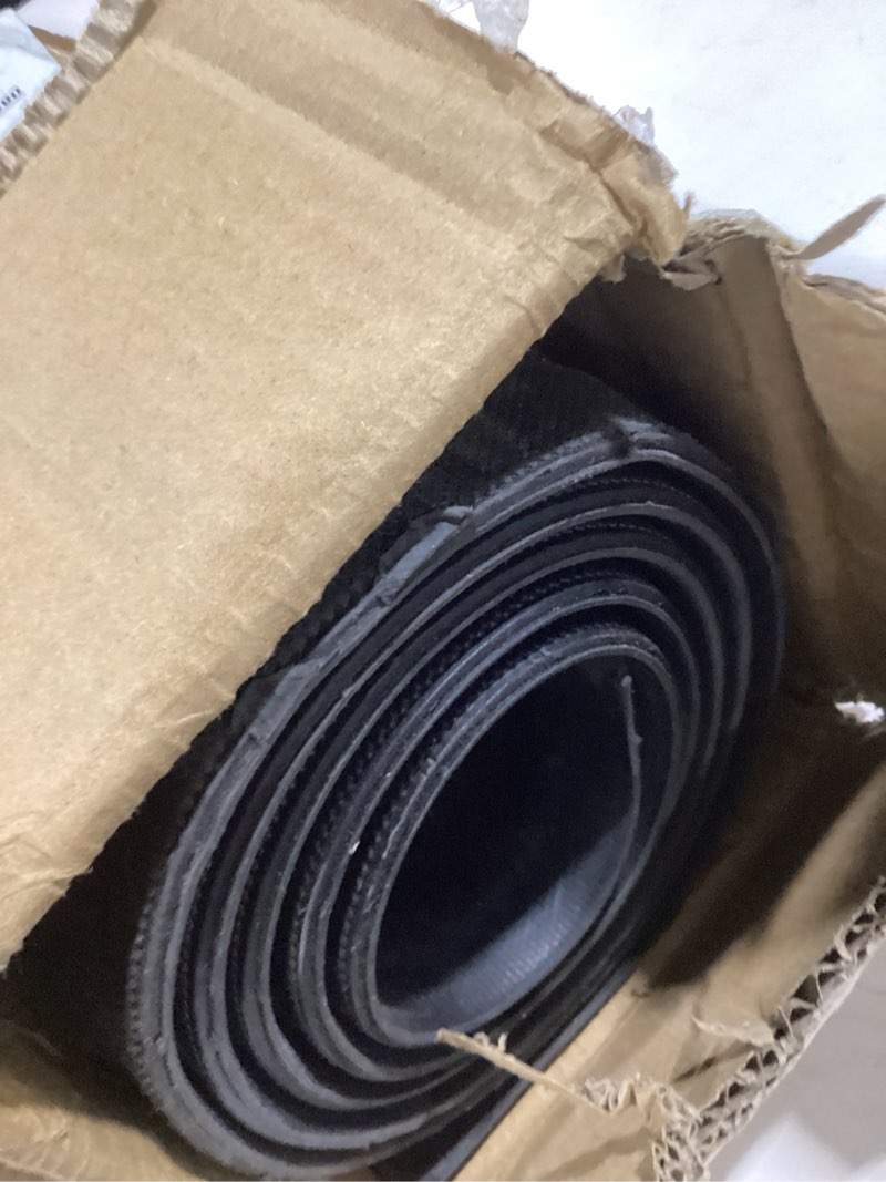 Condition photo showing Good Condition for Front Door Mat Outside Entrance, 5' x 3' Heavy Duty Indoor Outdoor Door Mats for Entryway, All Season Weather Outdoor Doormat, Natural Rubber Non Slip Welcome Mats for Front Door 3' x 5' (Rectangular) Grey Squares