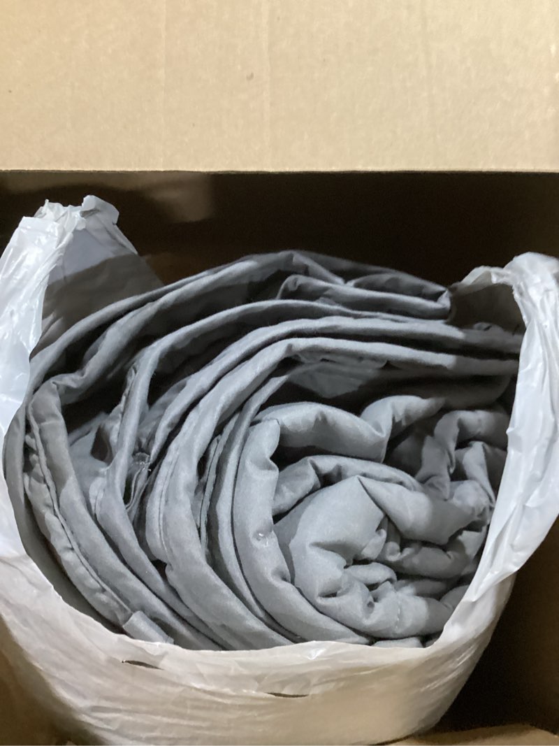 Condition photo showing Good Condition for Weighted Blanket for Adults(60" x 80",15lbs) Twin Size Soft Cooling Heavy Blanket for Sleeping,Breathable Blanket with Glass Bead Perfect for 220-280 lbs,All Season,Machine Washable(Grey) 60" x 80" | 15lbs