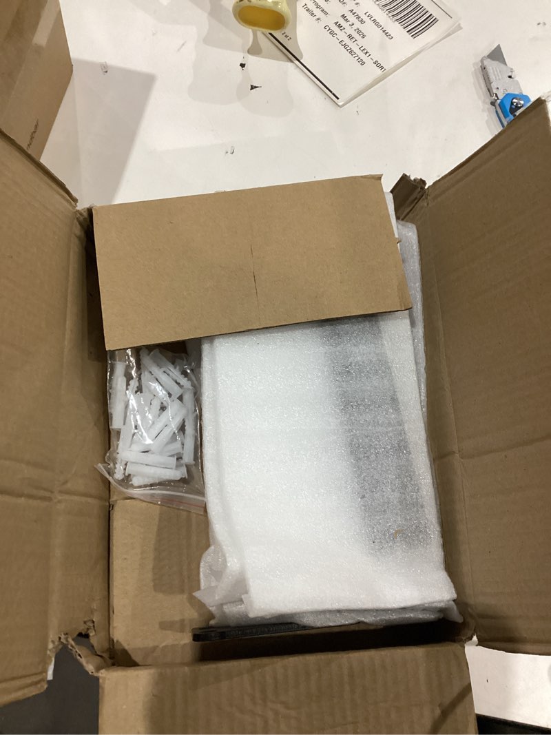 Condition photo showing As Is for 6 Pack Floating Shelf Brackets, 10 inch Heavy Duty Industrial Shelf Bracket, Black Metal L Brackets for Shelves Support DIY(1/5 Inch Thicked) 10 Inch 6