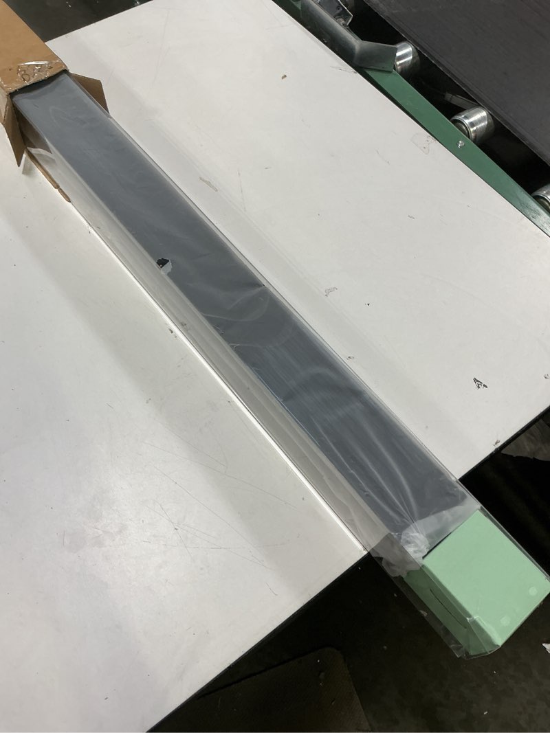 Condition photo showing New/Like New for Cordless Blackout Roller Shades Blinds for Windows Free-Stop,Pull Down Room Darkening with Valance,Thermal Insulated Woven Fabric Window Door Blinds for Home,Office,Black 45" W x 72" L 45"W x 72"H Black