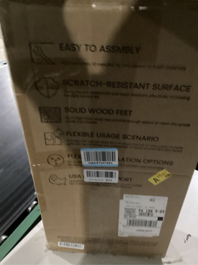 Condition photo showing New/Like New for Home Zone Living Stackable Storage Cube End Table with Open Cabinet Design, Bookshelf Option for Living Room or Office Open | 1-pack