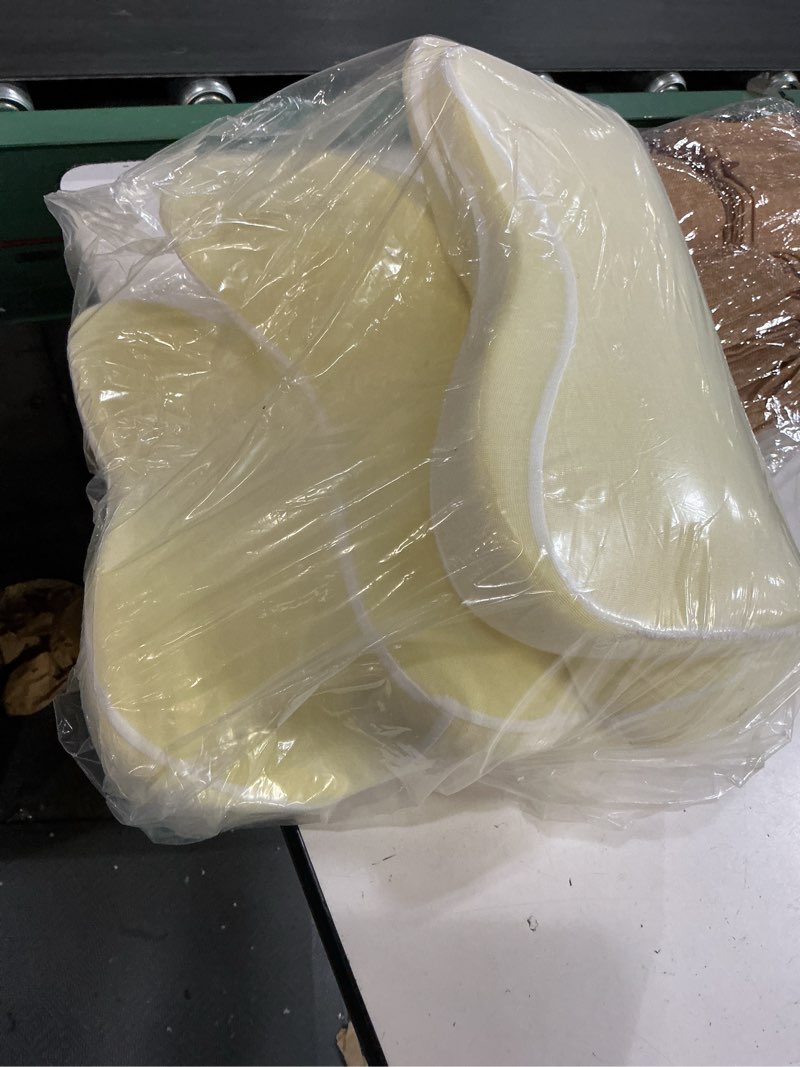 Condition photo showing Good Condition for donama cervical pillow for neck and shoulder,contour memory foam pillow,ergonomic neck support pillow for side back stomach sleepers with pillowcase light grey queen size 24.8"lx14.96"wx5.51"h