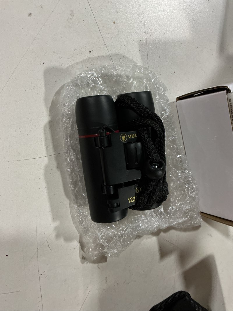 Condition photo showing Good Condition for binoculars for adults | compact small mini travel binocular for bird watching high powered electronics cruise ship essentials norwegian alaska must haves hiking camping gear a by vulness (black, 8x21) 8x21 black