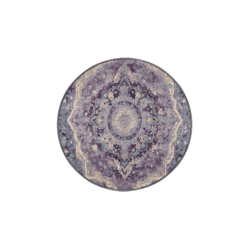Machine Washable Purple Area Rug 3ft