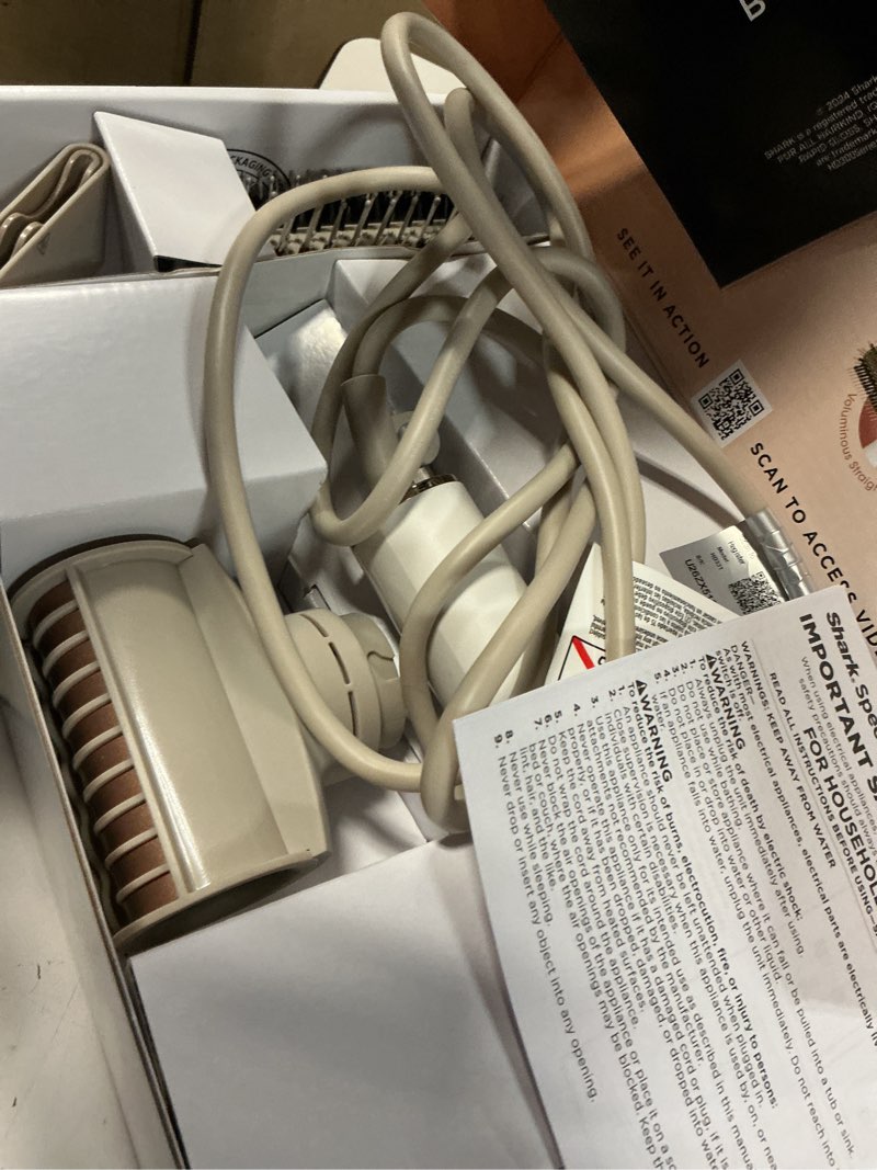 Condition photo showing As Is for Shark Hair Dryer | SpeedStyle | No Heat Damage Hair Styling Tool | 3 Styling Tools Included | Portable & Powerful Blow Dryer | Best for Straight & Wavy Hair | Silk | HD331 SpeedStyle-Straight & Wavy Hair