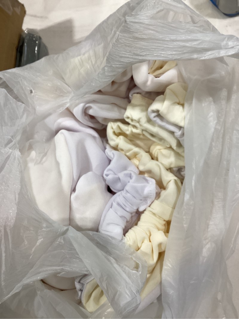 Condition photo showing Good Condition for double color arch backdrop cover set of 3 - 6ft/6.6ft/7.2ft wedding spandex fitted covers for round top arch - baby party birthday banquet shower (white+cream) 6ft+6.6ft+7.2ft white+crean