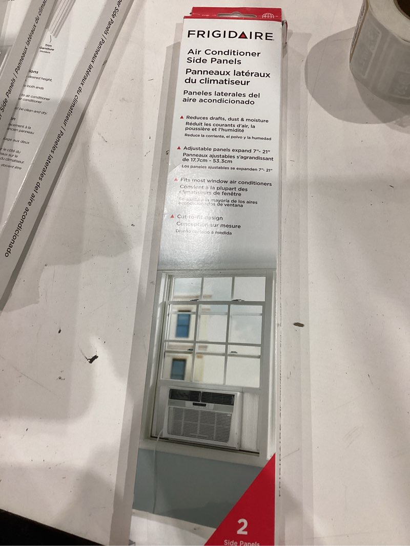 Condition photo showing Good Condition for frigidaire 18ffracp01 air conditioner side panels, adjustable (expands 7-21"), 1 count, off-white 1 count (pack of 1)