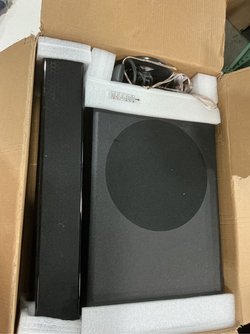 Condition photo showing Good Condition for mzeibo sound bar with subwoofer,120w soundbar for smart tv surround sound home theater system bluetooth 5.3 audio compatible with arc, aux, optical 31inch