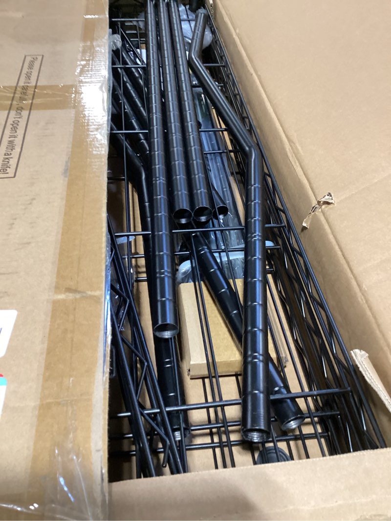 Condition photo showing Good Condition for ulif u8 laundry room storage organizer, over the washer and dryer storage shelves for laundry organization, 35" w x 17.3" d x 76.2" h, suit washing machine width within 32.6", hold 304 lb, black u8 standard black