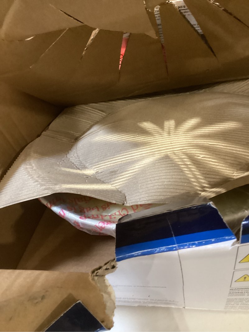 Condition photo showing As Is for project source white finish flushmount ceiling fixture light