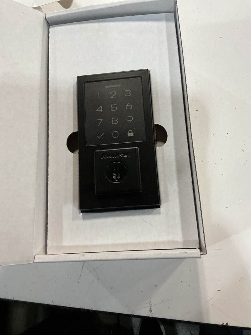 Condition photo showing Good Condition for kwikset 9270cnt-514s contemporary smartcode touchpad electronic deadbolt smartkey matte black finish