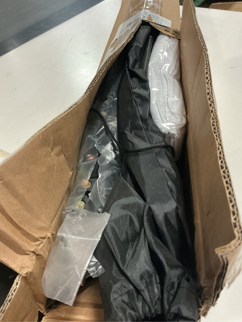 Condition photo showing New/Like New for Black White Backdrop Screen with Stand Kit for Photo Video Studio Filming 5X6.5ft, Black Backdrop White Photo Curtain Background with T Shape Stand and 5 Spring Clamp for Photography Party Decorations 5 x 6.5 Ft White & Black