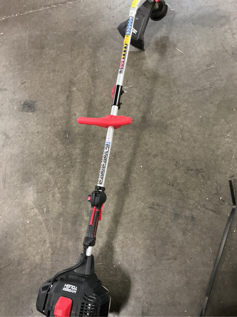 Condition photo showing As Is for hyper tough 26cc 2 cycle gas powered 18" straight shaft string trimmer™
