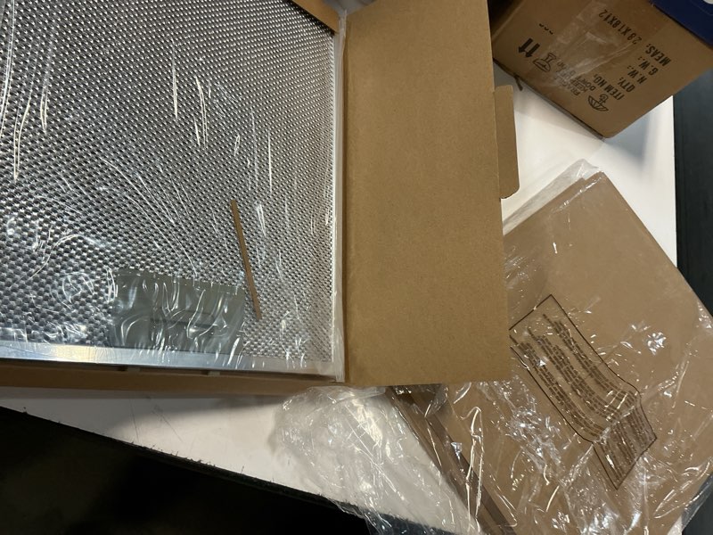 Condition photo showing Good Condition for bagean range hood filter replacement 12" x 10.5" w10169961a compatible with whirlpool stove hood vent filter - aluminum screen for kitchen overhead exhaust fan blocks grease & filters oven air (3-pk)