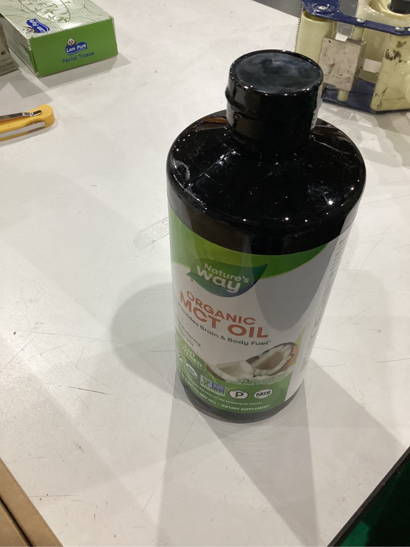 Condition photo showing New/Like New for Nature s Way MCT Oil  Pure Source Coconut  30 Fl Oz.