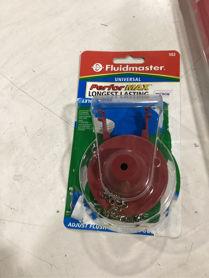 Condition photo showing Good Condition for Fluidmaster 502 PerforMAX Universal High Performance  Water-Saving 2  Flapper  New  Rubber  6 in Height  0.11 lb.