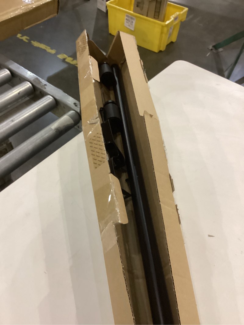 Condition photo showing Good Condition for Ivilon Curtain Rods for Windows - Diamond Knurled End Cap, 1 inch Diameter, Extendable Drapery Rod for Windows, 48 to 86 Inches. Color Black 48 to 86 Inches Black