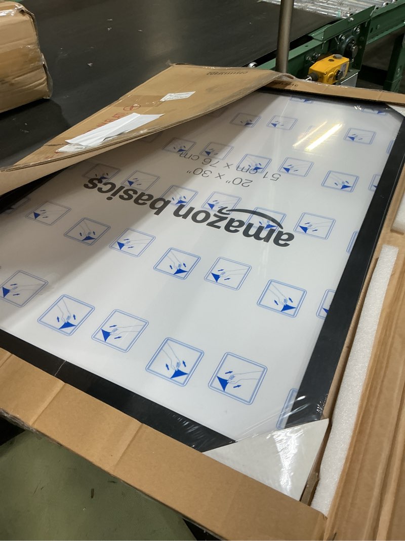 Condition photo showing Good Condition for amazon basics wood poster rectangular frame, 20" x 30", black