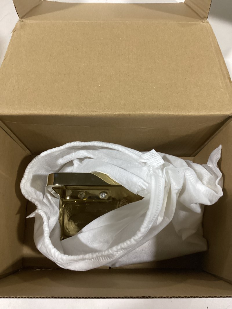 Condition photo showing New/Like New for Toilet Paper Holder for Bathroom Solid Brass and Superior Hotel Style Tissue Roll Holder with Cell Phone Storage Gold Finish Brass Single Toilet Paper Holder Gold