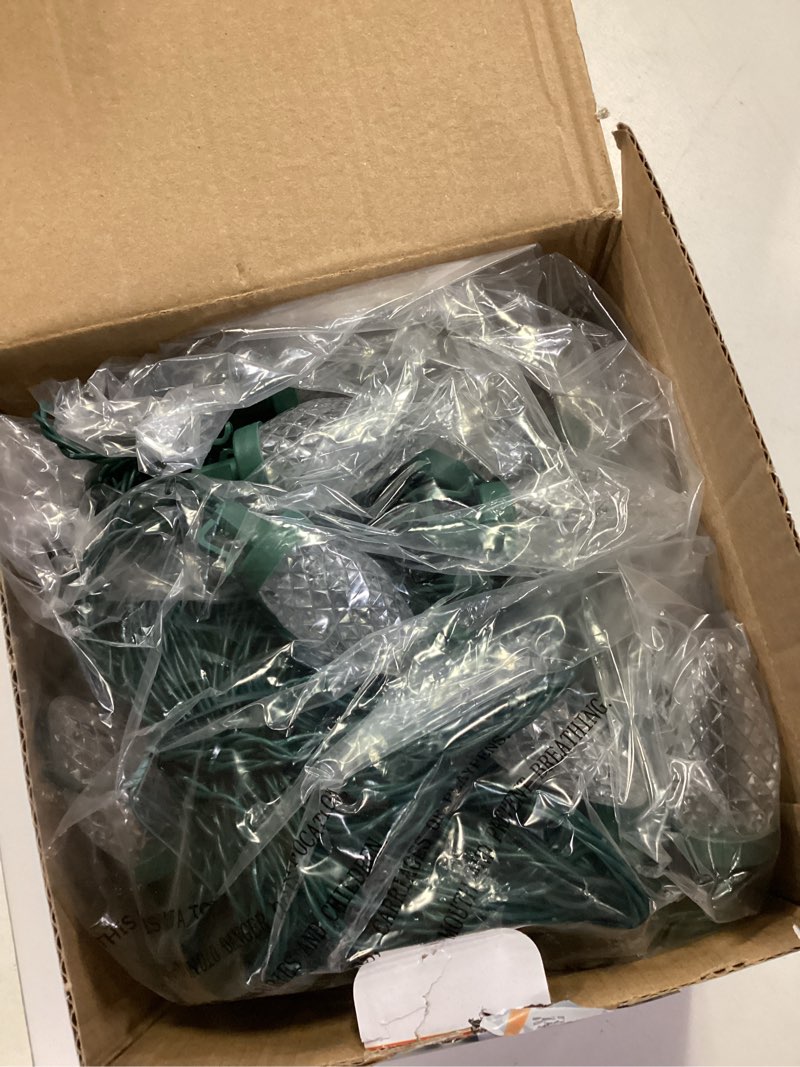 Condition photo showing Good Condition for C9 LED Christmas Lights Outdoor,33 Feet 50 LED 8 Lighting Modes Waterproof Connectable Christmas String Lights for Outside Roofline Patio Home Xmas Decorations (Cool White)