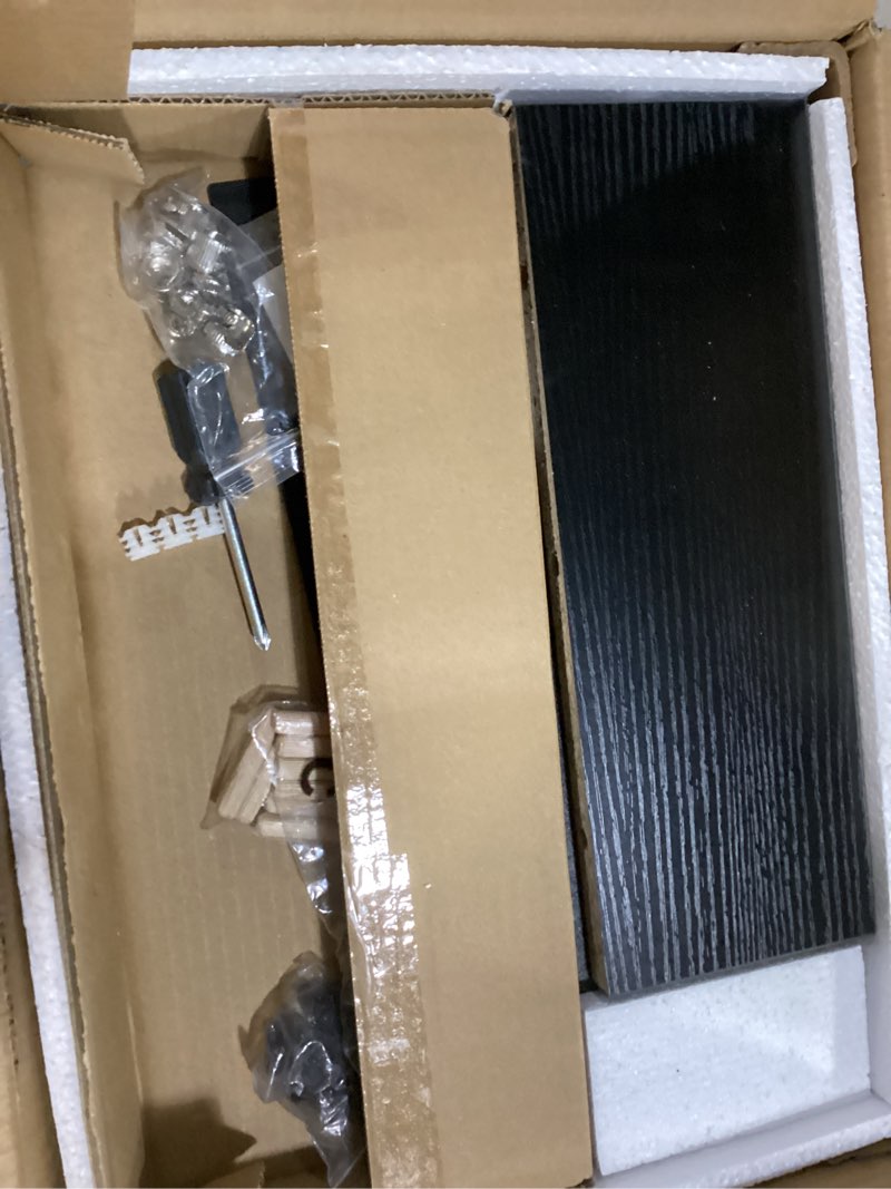 Condition photo showing Good Condition for Dual Monitor Stand Riser with Phone Tablet Holder, 35.8in Large Monitor Stand for Desk, Computer Monitor Stand for 2 Monitors, Desk Shelf for Top of Desk, Desktop Organizer for Laptop, Printer, TV 35.7" Black