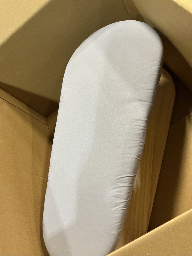 Condition photo showing Good Condition for Padded Sleeve Ironing Board 57x26cm Tabletop Sleeves & Chest Tailor Ironing Board with Long Wooden Base for Tailor Dress Forms Household, Laundry Rooms, Travel Use, Gray Gray 57x26cm