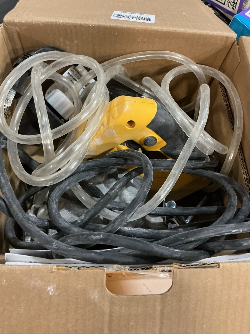 Condition photo showing As Is for dewalt wet tile saw, masonry, 4-3/8-inch (dwc860w) masonry saw