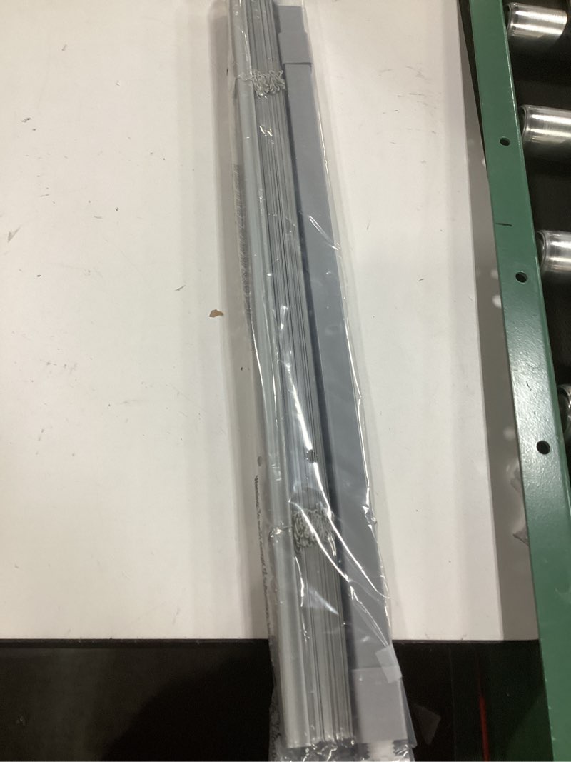 Condition photo showing Good Condition for LazBlinds No Tools No Drill 1" Vinyl Mini Blinds, Cordless Blinds for Windows, Light Filtering Horizontal Window Blinds & Shades, 26 1/2" W x 48" H, Grey Cordless-grey 26 1/2" W x 48" H