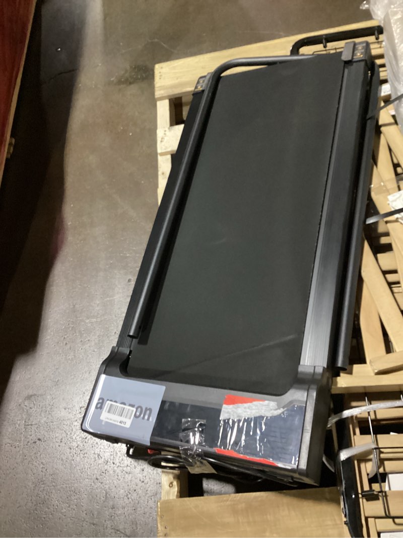 Condition photo showing As Is for walking pad treadmill for home - under desk walk pads with remote control mini running portable electric machine adjustable slim compact with 0.6-4.0mph max up 220 lbs modes for office small spaces