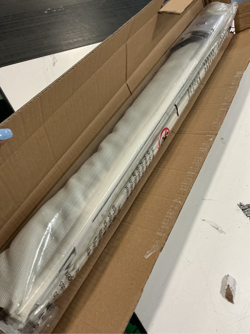 Condition photo showing Good Condition for lazblinds no drill roman shades for windows, cordless light filtering window shades with uv protection, polyester fabric for bedroom & living room, 35" w x 64" h, off white light filtering - off white 35"w x 64"h