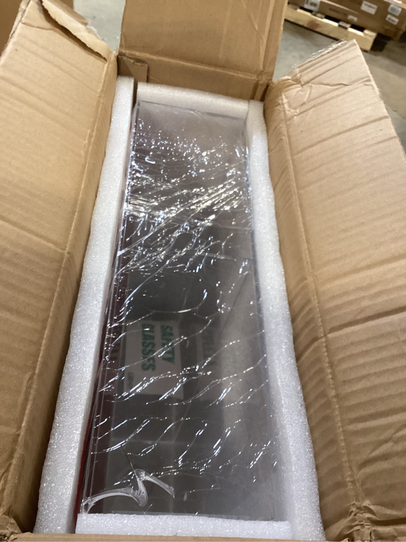 Condition photo showing As Is for ciaoher large wall mount acrylic safety glasses dispenser, 2 compartment