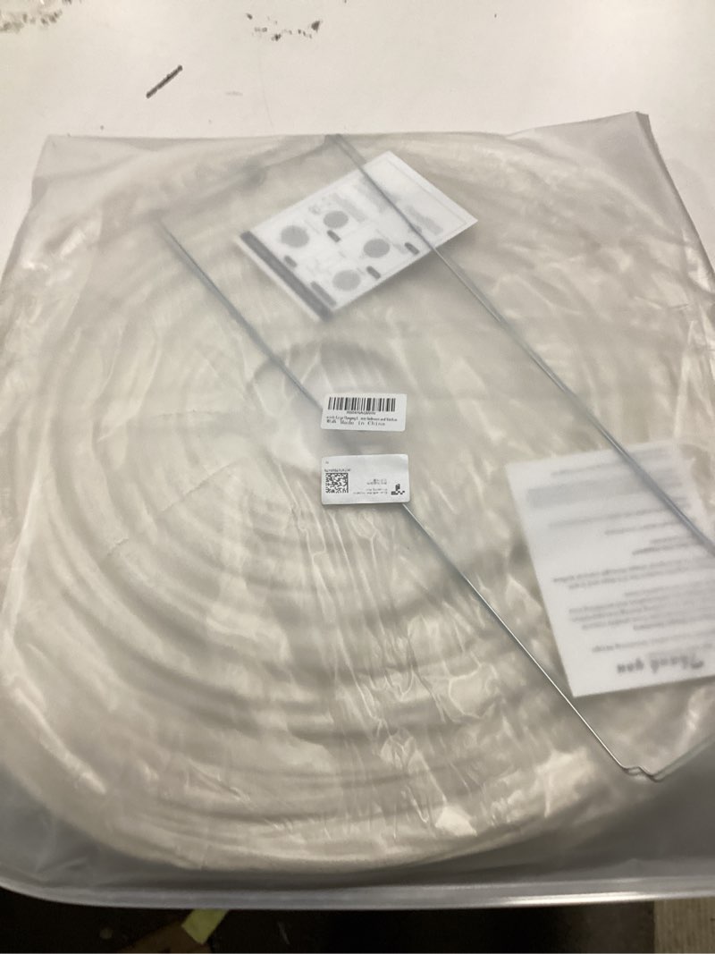 Condition photo showing Good Condition for oetmilc-2pcs hanging lamp shade can replace large paper lantern 20inch linen pendant light shade round off-white handmade fabric lampshades decorations suitable for the living room hallway bedroom