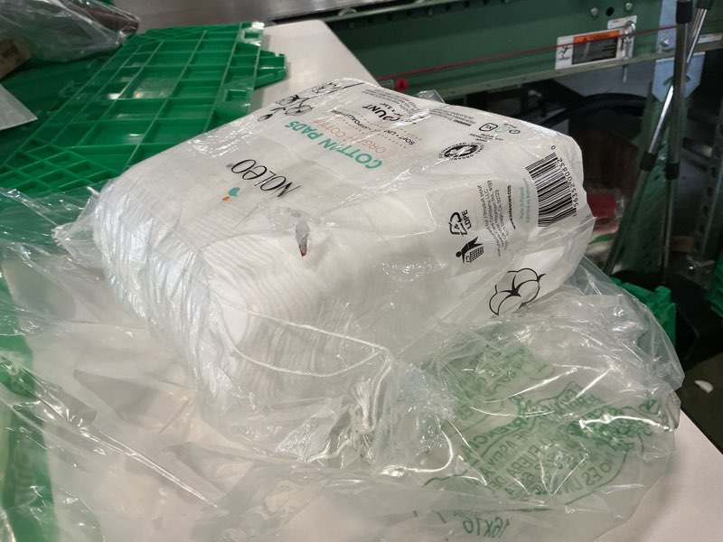 Condition photo showing As Is for Cotton Rounds & Pads (150 Count (Pack of 1), Large & Pressed)