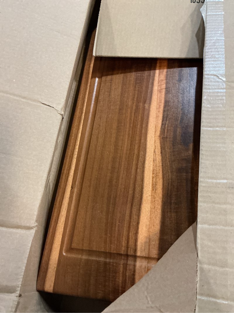 Condition photo showing Good Condition for swallowliving 2pcs noodle board stove cover wood with handles, wooden stovetop cover board for gas stove and electric stove top, kitchen sink cover for counter space, acacia