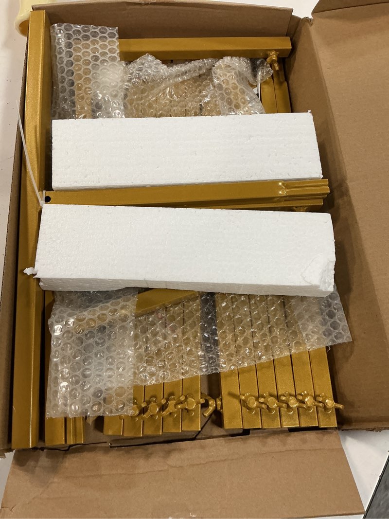 Condition photo showing Good Condition for asee'm 6.6ftx4ft gold wedding arch backdrop stand square metal rectangular arch frame for ceremony party birthday bridal baby shower anniversary arbor balloon decoration 6.6x4ft(hxw) gold
