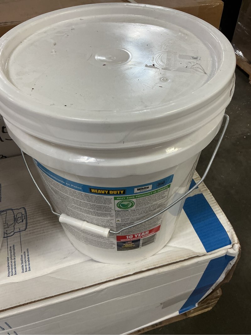 Condition photo showing New/Like New for 50 lb. heavy duty powder water proofer in white