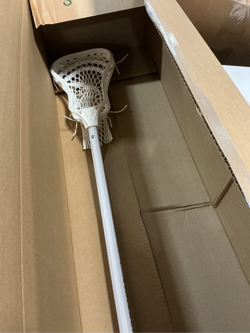 Condition photo showing Good Condition for signature starter stick - 28" or 19.5" - the best starter stick for kids - pro strung pocket, lightweight plastic shaft, play ready lacrosse stick, for entry level first time player 28”