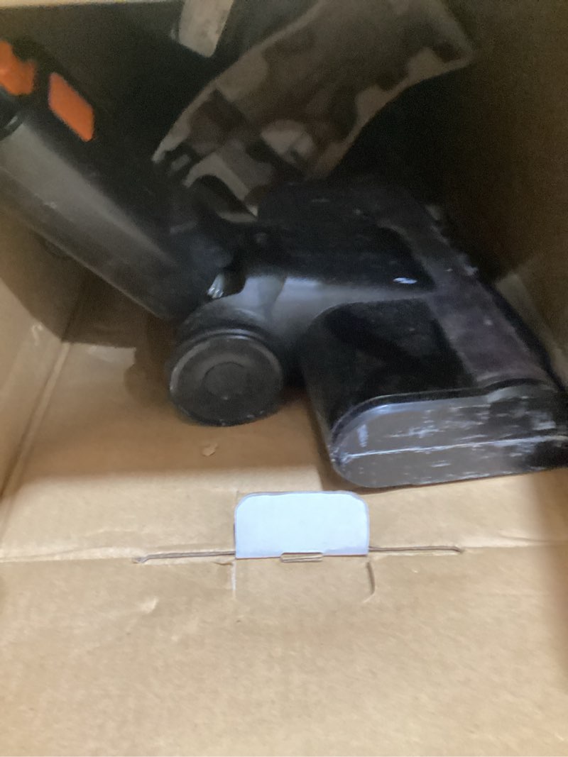 Condition photo showing As Is for shark powerdetect ultra-light corded stick vacuum with duoclean technology, self-cleaning brushroll for no hair wrap, anti-allergen complete seal, and odor neutralizer technology, hz4002