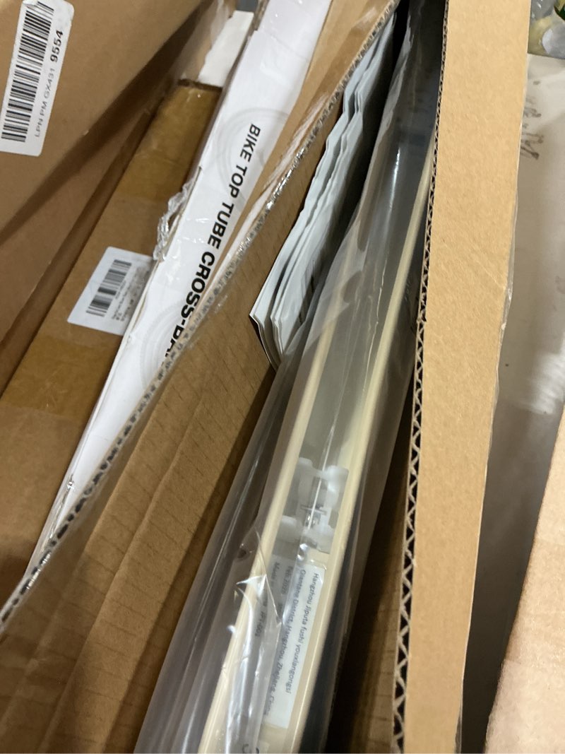 Condition photo showing Good Condition for lazblinds cordless cellular shades, no tools no drill blackout honeycomb shades pleated blinds for windows, 35.5'' w x 48'' h, soft cream blackout-soft cream 35 1/2'' w x 48'' h