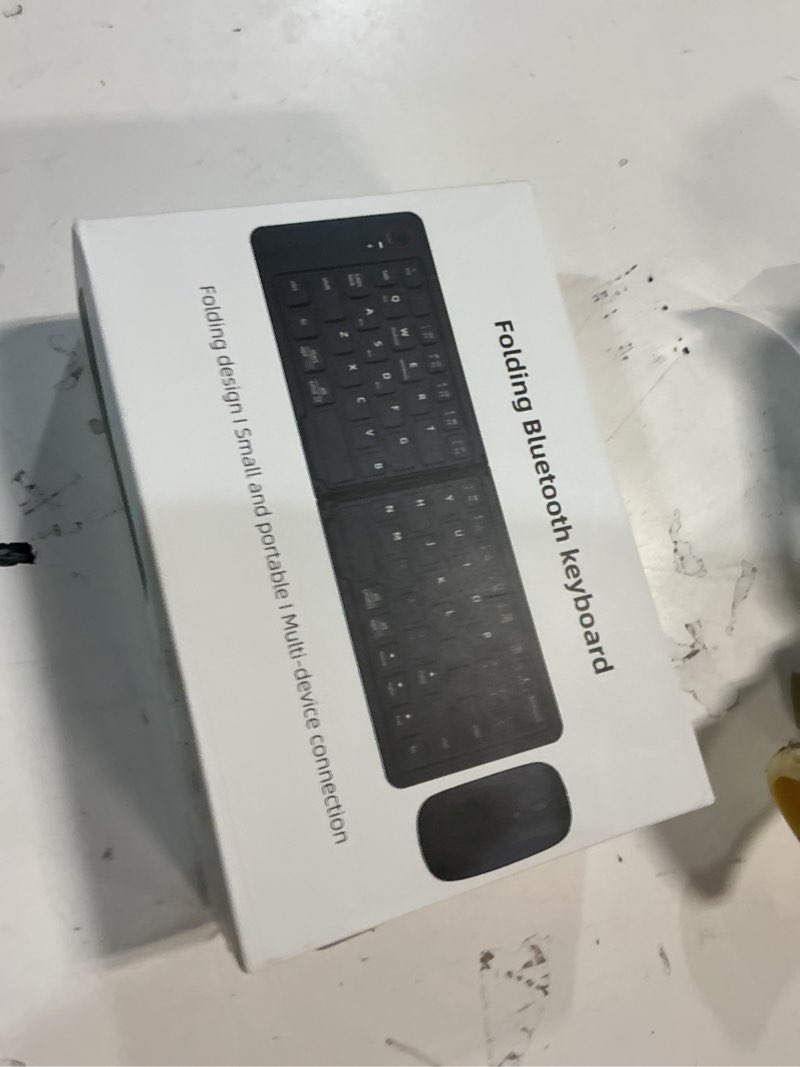 Condition photo showing New/Like New for Wireless Bluetooth Keyboard & Mouse Combo, Foldable Keyboard and Mouse for iPad, iPhone, Tablet,USB-C Rechargeable Portable Combo for iOS Android Windows Mac OS (Grey Black)