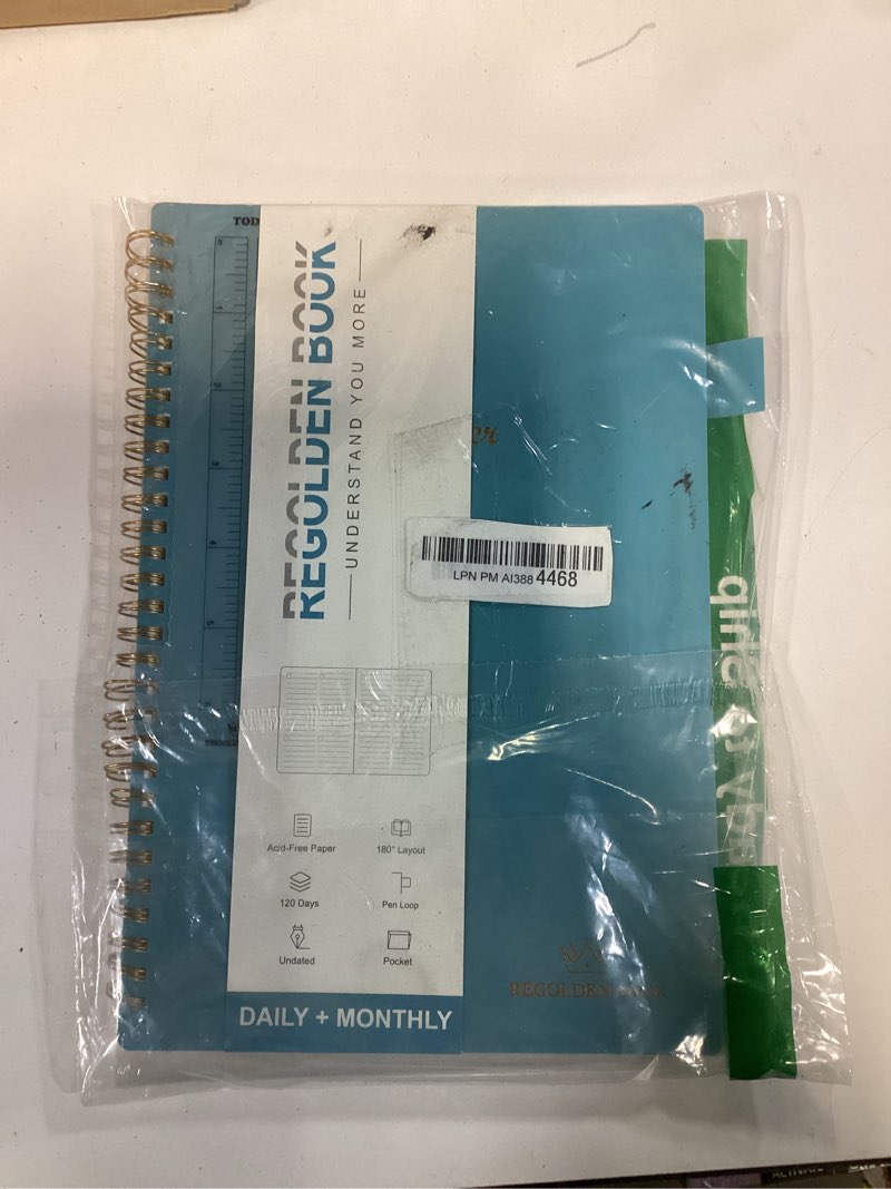 Condition photo showing New/Like New for Daily Weekly Planner, Undated Monthly Yearly Planner Weekly with Schedule To Do List Notebook,Academic Planner Productivity Journal and Agenda Organizers Productivity for Man&Women, Twin-Wire Binding? Flexible Cover? Pocket, Pen Loop,120 Days (7" x 10")
