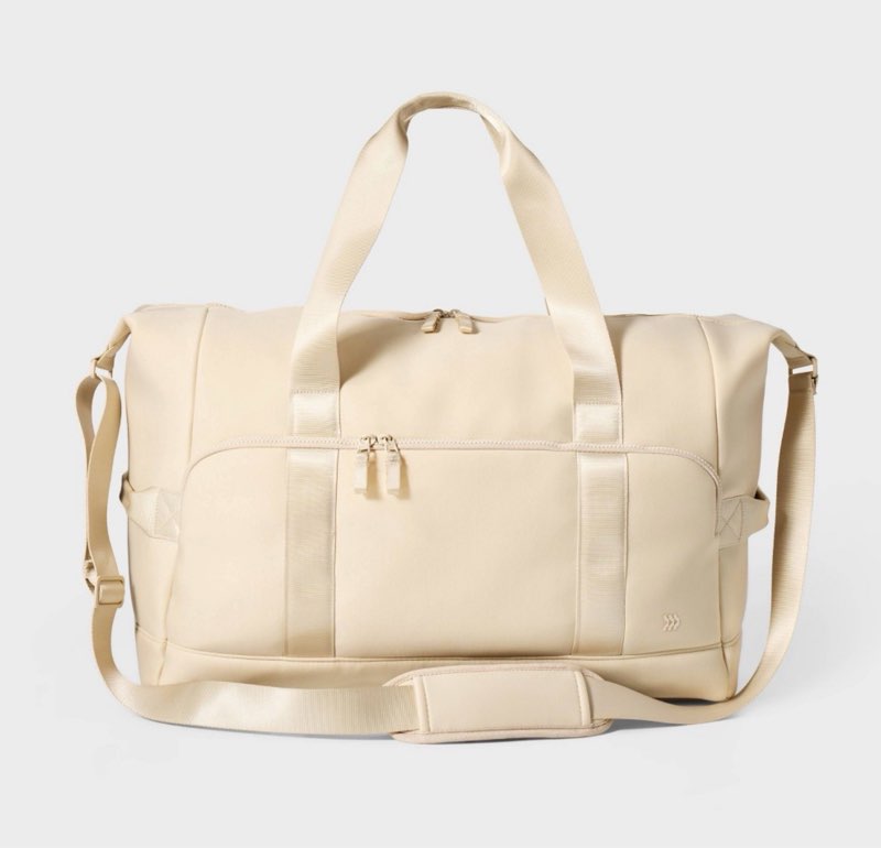 Faux Neoprene Weekender Bag - All In Motion™ Cream