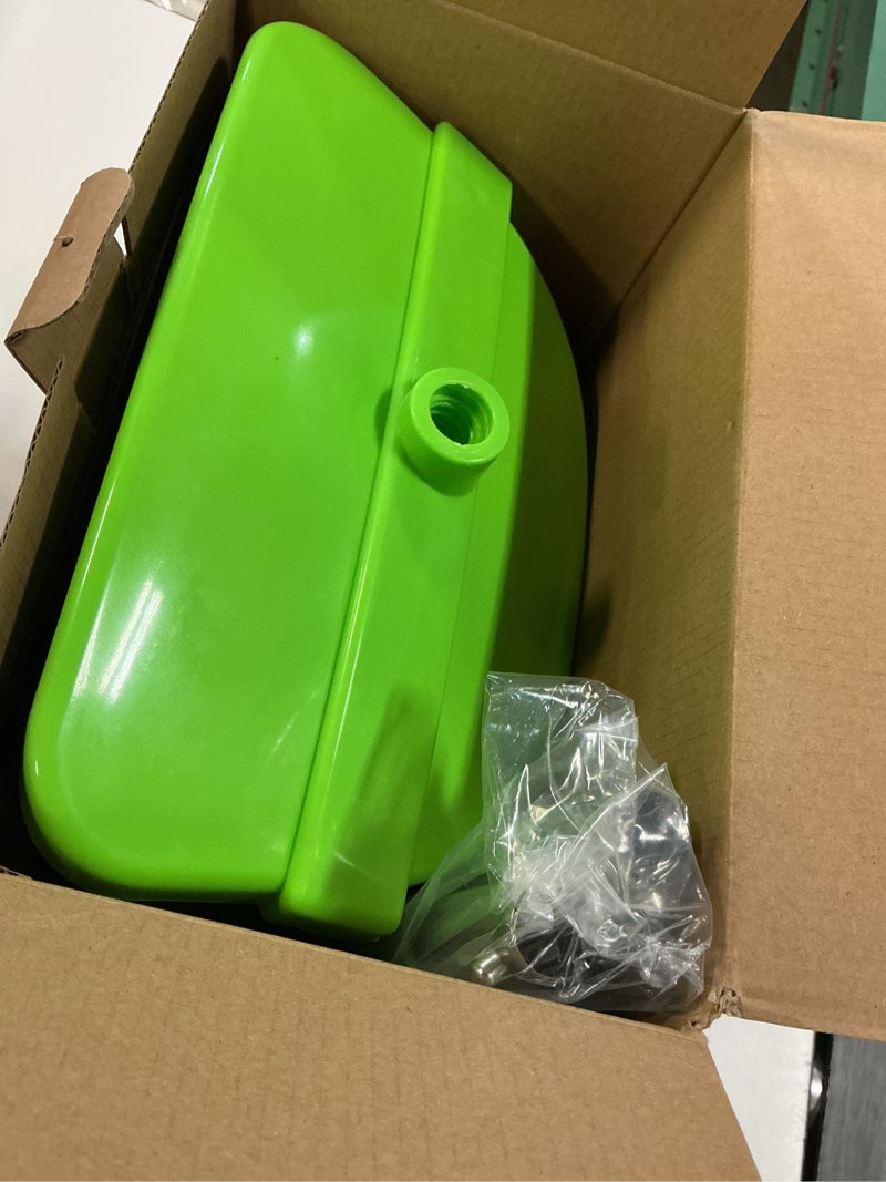 Condition photo showing New/Like New for mxf pooper scooper swivel bin & rake kit with 20 waste bags, 36.6" long handle adjustable portable non-breakable dog pooper scooper for large medium small dogs, poop scooper for lawn yard dog kennel green